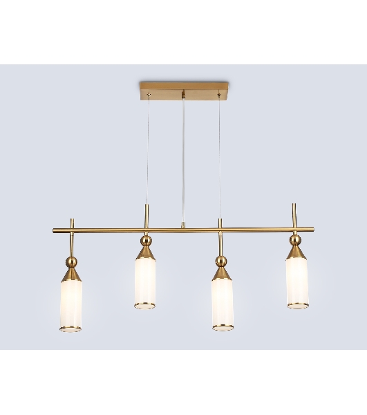 Светильник Ambrella light LH55274/4 BS/FR латунь/белый матовый E14*4 max 40W 845*65*1150