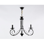Светильник Ambrella light TR9606/3 BK черный E14/3 max 40W D560*650, фото4