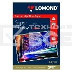 Бумага Lomond 1108100 A4/290г/м2/20л./белый высокоглянцевое для струйной печати, фото 1
