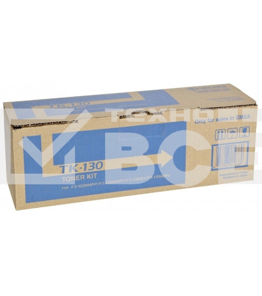 Картридж лазерный Kyocera TK-130 (1T02HS0EUC/1T02HS0EU0) черный для FS-1300D/1300DN/FS-1028MFP/1028MFP DP/1128MFP 7200 стр.
