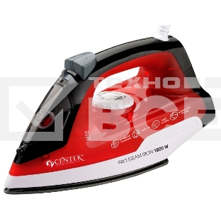 Утюг Centek CT-2347 RED 1800Вт, антипригар. подошва, паровой удар, самоочистка, 200мл