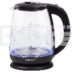 Чайник электрический Galaxy Line GL 0554, черный, стекло, 2000 Вт, 1,8 л, LED-подсветка, шкала уровня воды, корпус из термостойкого стекла, фото5