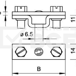 Держатель для плоских проводников FL 30. FL 40 Тип:831 40 OBO 5032040