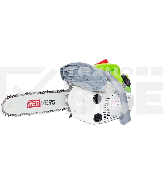 Бензопила RedVerg RD-GC25-12 1,4 лс/1,0кВт; 25 куб.см; шина-30 см; шаг-3/8; толщина паза-1,3мм; кол-во .вед зв.- 45; одноручная; вес-4,8 кг
