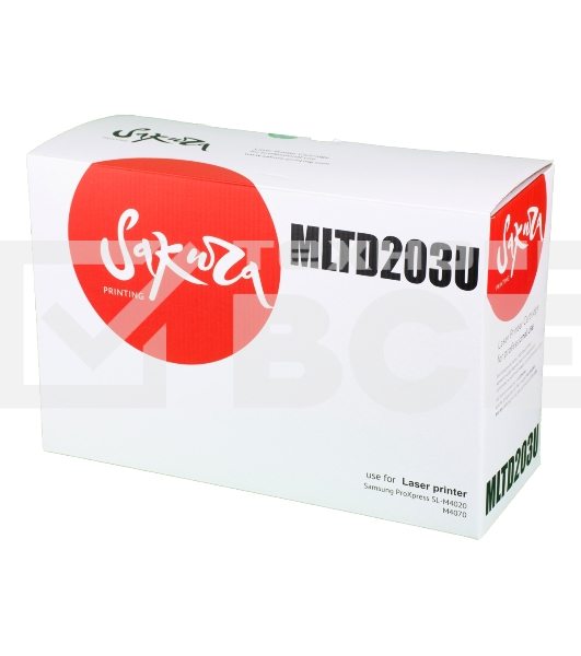 Картридж Sakura MLTD203U для Samsung ,ProXpress SL-M4020, M4070, черный, 15 000 к.