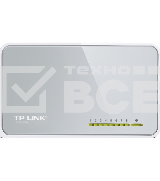 Коммутатор TP-Link SOHO TL-SF1008D Коммутатор 8-port 10/100M mini Desktop Switch, 8 10/100M RJ45 ports, Plastic case