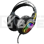 Наушники с микрофоном GMNG HS-L630G черный/желтый 2.2м мониторные оголовье (1533561), фото 1