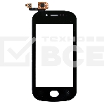 Сенсорное стекло (тачскрин) для Fly IQ448 Chic, черное, фото4