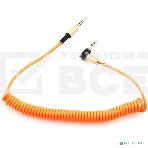Кабель Cablexpert аудио 90˚ спиральный  CCAB-02-35MMLC-1.8MO. 3.5 Jack (M)/3.5 Jack (M), оранжевый, 1.8м, блистер, фото2