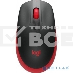 Мышь беспроводная Logitech M190 черный/красный, 1000 dpi, радиоканал, USB, кнопки - 3, фото19