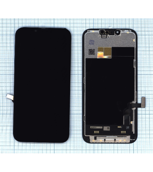Дисплей Amperin для Apple iPhone 13 в сборе с тачскрином (Soft Oled), черный