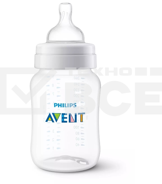 Бутылочка для кормления, Anti-colic 1+ мес., 260 мл, 2 шт.