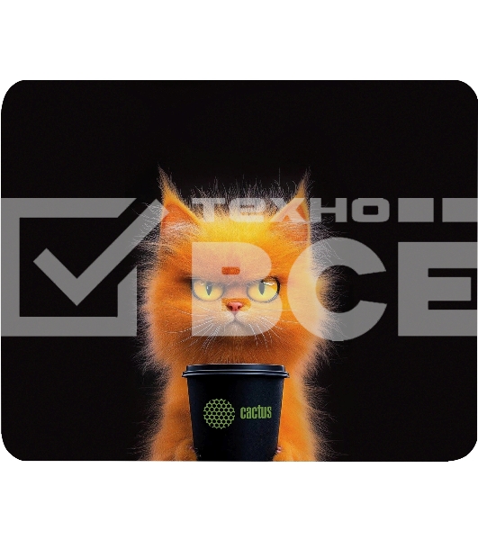 Коврик для мыши Cactus Red Cat 220x180x2мм (CS-MP-P11XS)
