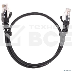 Патч-корд U/UTP, CAT 5e, RJ45-RJ45, 26AWG, ZH нг(А)-HF, черный, 0,5м  Rexant, фото2