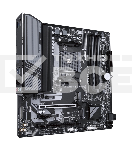 Материнская плата Gigabyte B550M GAMING X WIFI6, AM4, AMD B550, 4xDDR4, 4xSATA, 2xM.2, 1xPCIe 4.0 x16, 1xPCIe 3.0 x4, 1xPCIe 3.0 x1, 1xDP, 1xHDMI, 1x1Gb LAN, Wi-Fi 6, Bluetooth 5.3, 4xUSB-A 5Gbps, 2xUSB-A 2.0, 3x3.5 мм, 7.1, mATX