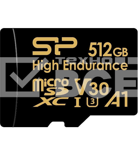 Флеш карта microSDXC 512Gb Silicon Power SP512GbSTXDV3V1H Superior V30 A1 + adapter