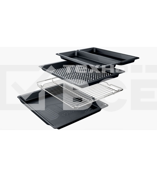 Электрический духовой шкаф Bosch HJG852YB0T Serie 6, 60 см, 66 л, черный,сенсорное управление, 8 режимов+AutoPilot 30(30 автоматических программ), LCD-дисплей, галогенное освещение, самоочистка EcoClean,Soft Open and Soft Close door,телескопические направляющие на 2 уровнях