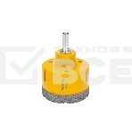 Коронка алмазная профессиональная по керамограниту и железобетону Kranz М14, вакуумное спекание, 70 мм, для УШМ, фото 1