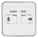 Розетка ОП Blanca 16А 250В без шторок без заземл. изол. пласт. бел. SchE BLNRA000111, фото2