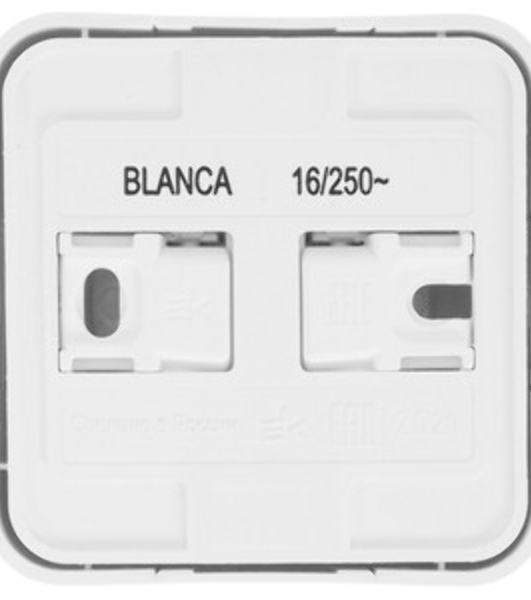 Розетка ОП Blanca 16А 250В без шторок без заземл. изол. пласт. бел. SchE BLNRA000111