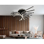 Потолочный светодиодный светильник Ambrella light FL6292 BK черный 160W 3000K-6400K 1100*790*315 (ПДУ ИК), фото6