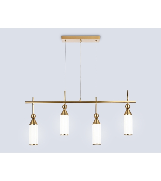 Светильник Ambrella light LH55274/4 BS/FR латунь/белый матовый E14*4 max 40W 845*65*1150