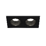 Встраиваемый точечный светильник Ambrella light TN102832/2 BK/BK черный/черный GU5.3/2 178*93*50, фото 1
