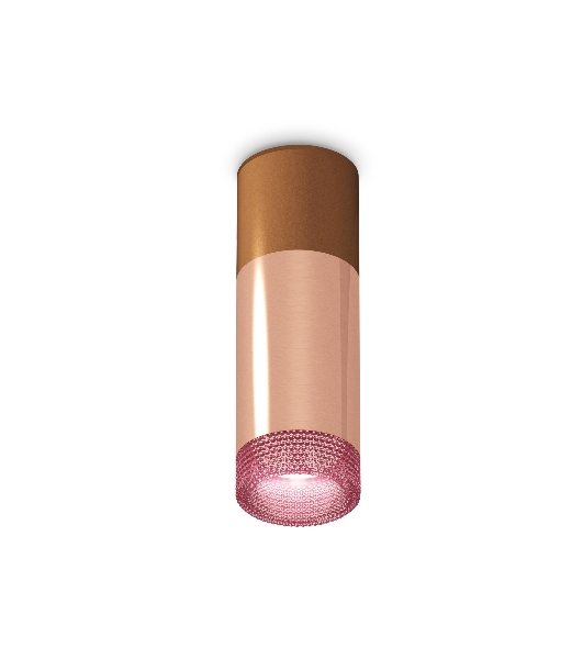 Светильник Ambrella Light XS6326061 PPG/SCF/PI золото розовое полированное/кофе песок/розовый MR16 GU5.3