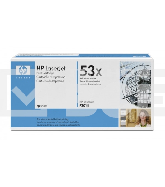 Картридж лазерный HP Q7553X черный для LaserJet P2015 7000 стр.