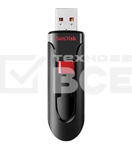 Флеш диск 256GB SanDisk CZ60 Cruzer Glide, USB 2.0, Black
