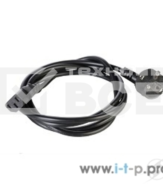 Шнур питания с заземлением IEC 60320 C13/EU-Schuko, 10А/250В (3x1,0), длина 5 м. (R-10-Cord-C13-S-5)