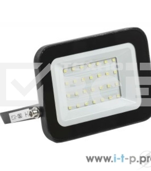 Прожектор Iek LPDO601-30-65-K02 СДО 06-30 светодиодный черный IP65 6500 K IEK