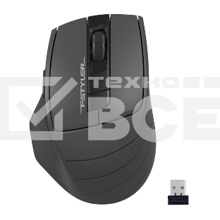 Мышь беспроводная A4Tech Fstyler FG30 серый, 2000 dpi, радиоканал, USB, кнопки - 5