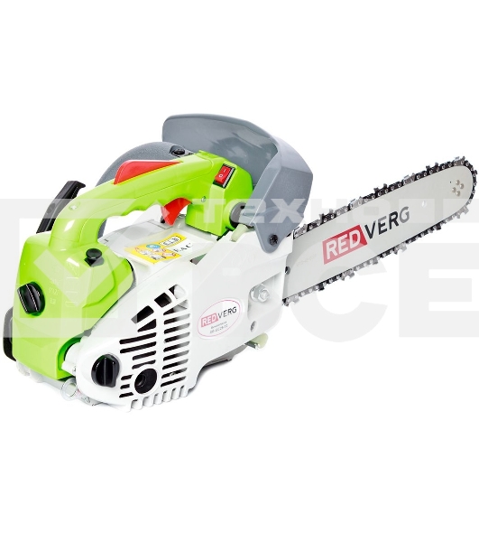 Бензопила RedVerg RD-GC25-12 1,4 лс/1,0кВт; 25 куб.см; шина-30 см; шаг-3/8; толщина паза-1,3мм; кол-во .вед зв.- 45; одноручная; вес-4,8 кг
