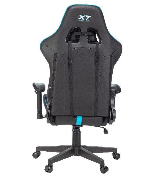 Кресло игровое A4Tech X7 GG-1200 черный/голубой искусственная кожа крестовина пластик