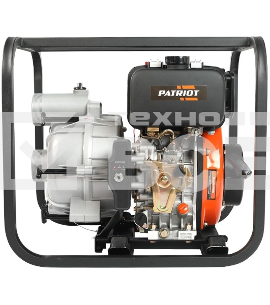 Мотопомпа PATRIOT MPD 3072 SFE4т дизель 296см3 5.7лс 75м3/ч 1200л/м глуб.8м напор25м 3'' бак3.5л