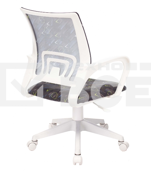 Кресло детское Бюрократ KD-W4 черный/синий регата крестовина пластик белый пластик белый