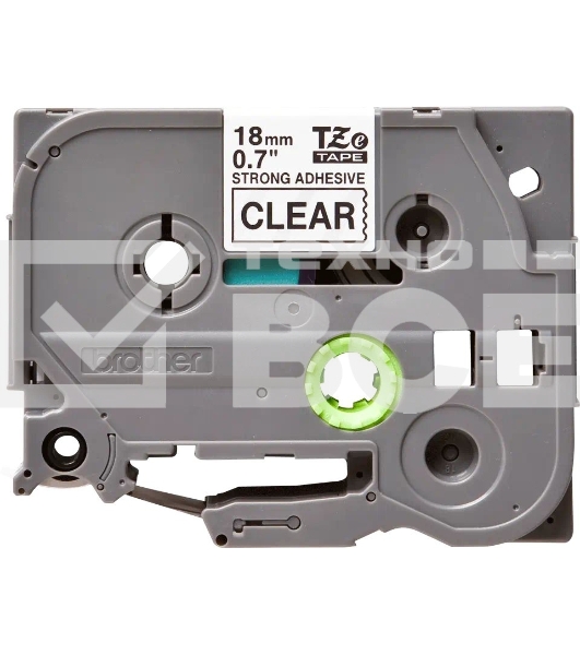 Картридж Brother TZ-ES141 18 мм, 8 м, черный шрифт, прозрачный фон, для BROTHER P-Touch