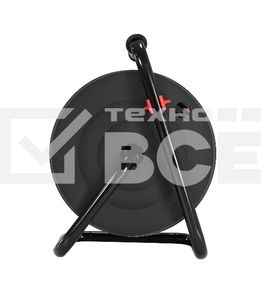 Удлинитель на катушке ExeGate industrial ECS-10-2-25 (4 евророзетки, IP20, 25м, защита от детей, защита от перегрузки, 2х1,0мм2, 10А/2.3кВт)