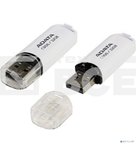 Флеш диск ADATA Flash Drive 32Gb C906 AC906-32G-RWH {USB2.0, White}