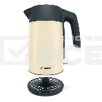 Чайник Bosch TWK7L467, 1.7л, 2400 Вт., нерж.сталь, покрытая эмалью, бежевый, шкала уровня воды, фото9