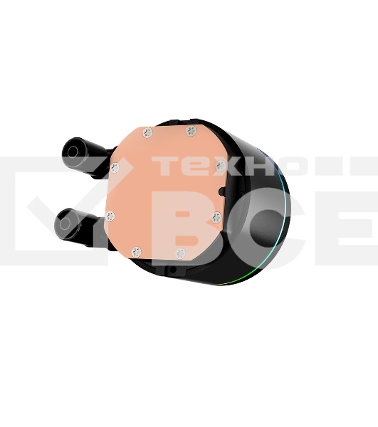 Система охлаждения PCCooler DA360 Pro ARGB BK (300W, 360mm, Black, ARGB/ Fans: 3x120mm, 75.8CFM, 33.7dBA, 2200RPM/ Pump height 57mm, 28dBA, 3000RPM, Rad thickness 27mm/ S: 1851, 1700, 1200, 20XX, 115X, AM5, AM4)
