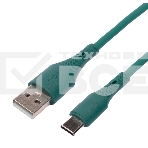 Кабель USB2.0 Cablexpert CC-USB2S-AMCM-1M-GN AM/Type-C, 3А, 18Вт, QC3.0, силиконовый, медь, 1м, зеленый, пакет, фото4