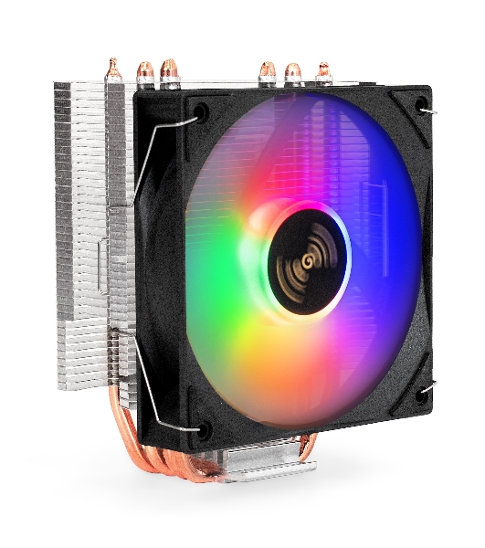 Кулер ExeGate Wizard EXX400V3-PWM.FRGB (Al+Cu, 4 тепл.трубки, LGA775/1150/1151/1155/1156/1200/1700/1851/AM2/AM2+/AM3/AM3+/AM4/AM5/FM1/FM2/754/939/940, TDP 140W, Fan 120mm, PWM, 800-1800RPM, Hydro bearing, 4pin, 11-24db, 540г, FRGB подсветка, с термопастой, на винтах, RTL)