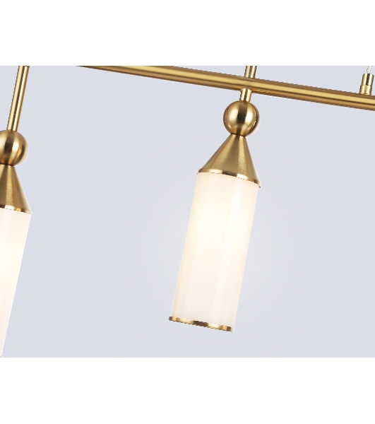 Светильник Ambrella light LH55274/4 BS/FR латунь/белый матовый E14*4 max 40W 845*65*1150