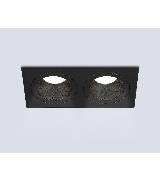 Встраиваемый точечный светильник Ambrella light TN102832/2 BK/BK черный/черный GU5.3/2 178*93*50