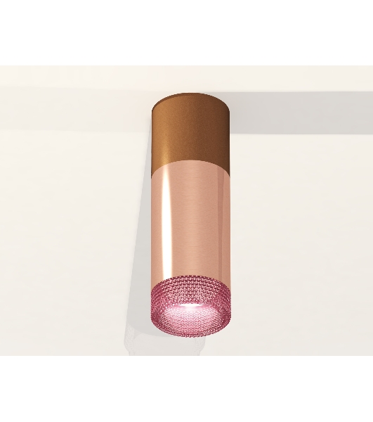 Светильник Ambrella Light XS6326061 PPG/SCF/PI золото розовое полированное/кофе песок/розовый MR16 GU5.3