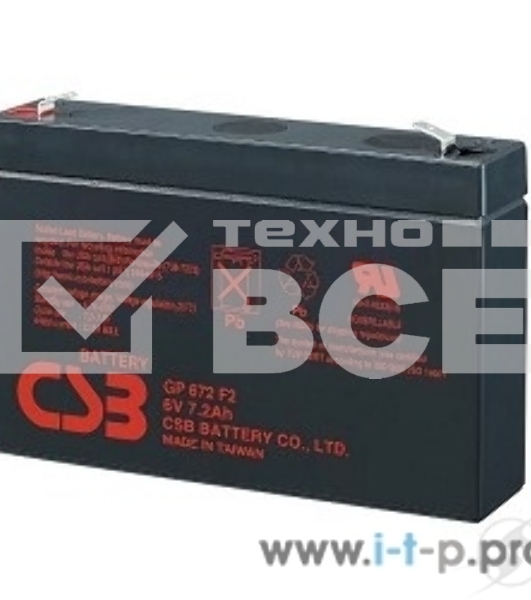 Батарея CSB GP 672 (6V 7.2Ah)
