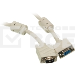 Кабель-удлинитель SVGA Ningbo CAB015S-5m VGA HD15 (m)/VGA HD15 (f) 5м феррит.кольца, фото2