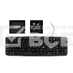 Клавиатура Gembird KB-8320U-Ru_Lat-BL, черный, USB, кнопка переключения RU/LAT,104 клавиши, фото5